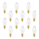 Holiday Joy C26 torpedo-tip night light bulb with clear glass for cozy ambiance