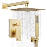 HoliSpa 12-inch rain showerhead delivers spa-like rainfall for a refreshing start.