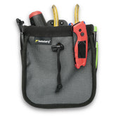 Holstery Big Joey Pouch clip-on belt bag shown attached to a work belt for quick access