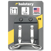 Holstery HammerMaster belt clip secures a tool at the waist for quick access