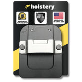 Holstery TapeMaster PRO clip-on belt holster secures tape for quick reach.
