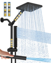 Hombeter filtered shower head in rain mode for softer skin and hair
