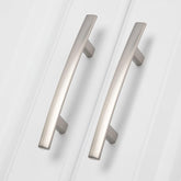 homdiy brushed nickel arch cabinet handle with durable zinc alloy, ideal for kitchen renovations