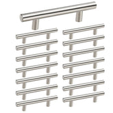 Homdiy brushed nickel cabinet pull 3in center, easy grip for kitchen drawers.
