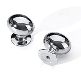 Homdiy oval polished chrome knob 1-5/16 inch for cabinets adds modern shine.