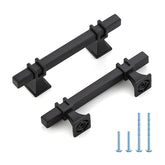 HOME EDIT 3-inch black cabinet handle, square design, ideal for modern kitchen cabinetry.