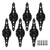 HOME MASTER HARDWARE 8-inch gate hinge in black finish for durable gates.