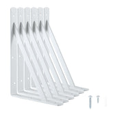 HOME MASTER HARDWARE heavy-duty shelf brackets 12x8 front view for strong shelves.