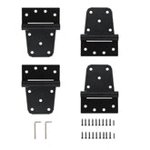 Home Master Hardware self-closing hinge 3-1-2 inch for automatic gate closure on wood.