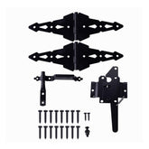 HOME MASTER HARDWARE wood gate hinge 8-inch decorative strap for durable outdoor gates.