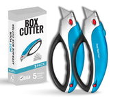 Home Planet Gear two-pack box cutter ready for everyday packaging tasks.