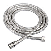 HOMEIDEAS 100-inch shower hose; stainless steel durability and rust resistance.