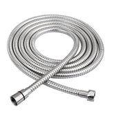 HOMEIDEAS shower hose with 304 stainless steel exterior resists rust.