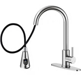 HOMELODY LED temperature display faucet showing real-time temperature for safer use.