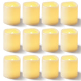 Homemory flameless votive candle in warm white glow for ambience on events