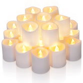 Homemory timer LED votive candle with warm white glow for ambiance.