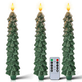 Homemory christmas tree candles with remote flicker for cozy ambience