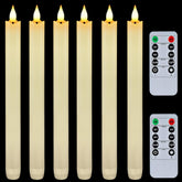 Homemory flameless taper candles with a realistic wax look for safe, elegant decor