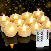 Homemory flameless tea light with remote for easy distant control and ambience