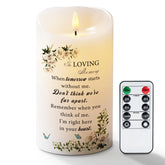 Homemory memorial candle with 3D wick glow for serene remembrance display