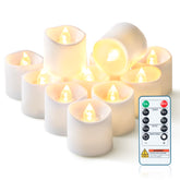 Homemory remote-control candles set for easy ambiance control during events.