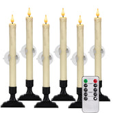 Homemory window candles with remote dimmer create customizable ambient glow