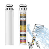 Homlord two-pack filter cartridges ready for simple replacement to maintain clean shower water for skin and hair