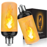 Hompavo Gen2 flame bulb with ultra-realistic flame for cozy ambiance indoors