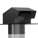 Hon&Guan 6 inch roof vent cover with damper on a roof showing airflow improvements.