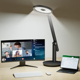 Honeywell H6 Sunturalux desk lamp ambient-light setup for focused study