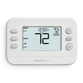 Honeywell Home RTH20B thermostat display, backlit for easy reading day and night.