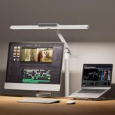 Honeywell HJ1 Sunturalux clamp lamp for precise desk task lighting.