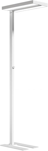 Honeywell LED Floor Lamp with rectangular panel delivers wide, even room lighting.