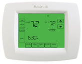 Honeywell Vision Pro 8000 digital thermostat display for easy temperature control.