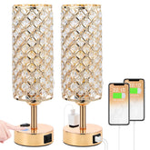 Hong-in Gold Lamps Set 2 with dimmable touch control for adjustable room lighting