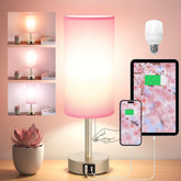 Hong-in pink gold table lamp base – compact bedside design for space-saving use