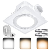 Hon&Guan bathroom fan with light 110 CFM for moisture control.