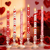 Honoson Valentine 6-pack candles create a romantic table display.