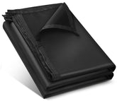 Honsaifau black tarp cover 5x7 in packaging protects gear in any weather.