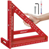 HONTAITUO 8.5-inch carpenter square for precise multi-angle marking in woodworking.
