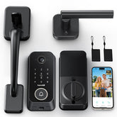 Hornbill smart front door lock with 2K camera for enhanced outdoor monitoring.