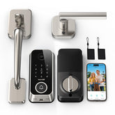 Hornbill smart lock with 2K camera offers clear outdoor footage for security.