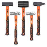 HORUSDY 16oz ball pein hammer with an ergonomic non-slip handle for precise strikes.