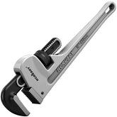 HORUSDY 18-inch aluminum pipe wrench front view shows lightweight design for easy handling
