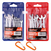 HORUSDY 20-piece mini wrench set in a compact case for metric and SAE tasks
