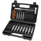 HORUSDY 22-piece punch set in a closed case for easy organization.