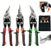 HORUSDY 10-inch straight cut tin snips for precise sheet metal work