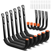 HORUSDY garage hook 9-inch tubular metal for sturdy bike and gear storage.