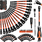 HORUSDY magnetic nut driver set in use for deep automotive fittings