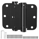HOSOM matte black 3.5 inch self-closing hinge for interior doors.